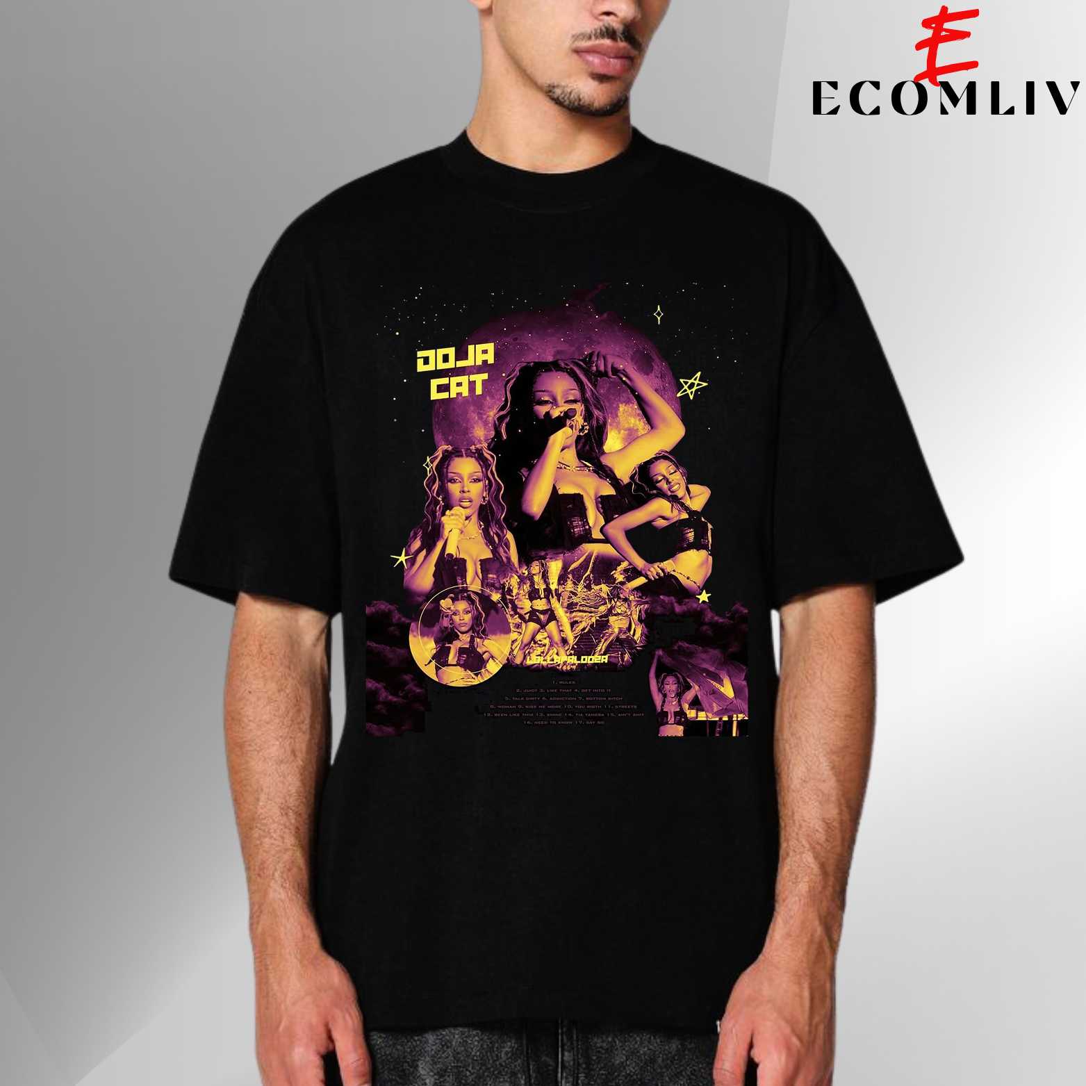 Doja Cat Tour T Shirt, Concert Merch Tee, Pop Star Streetwear